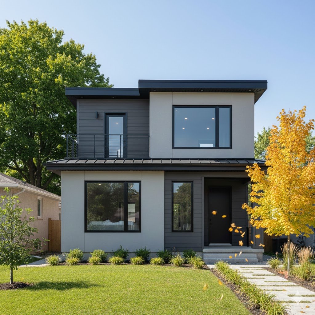 Structural framing for a custom home addition in Niagara Region