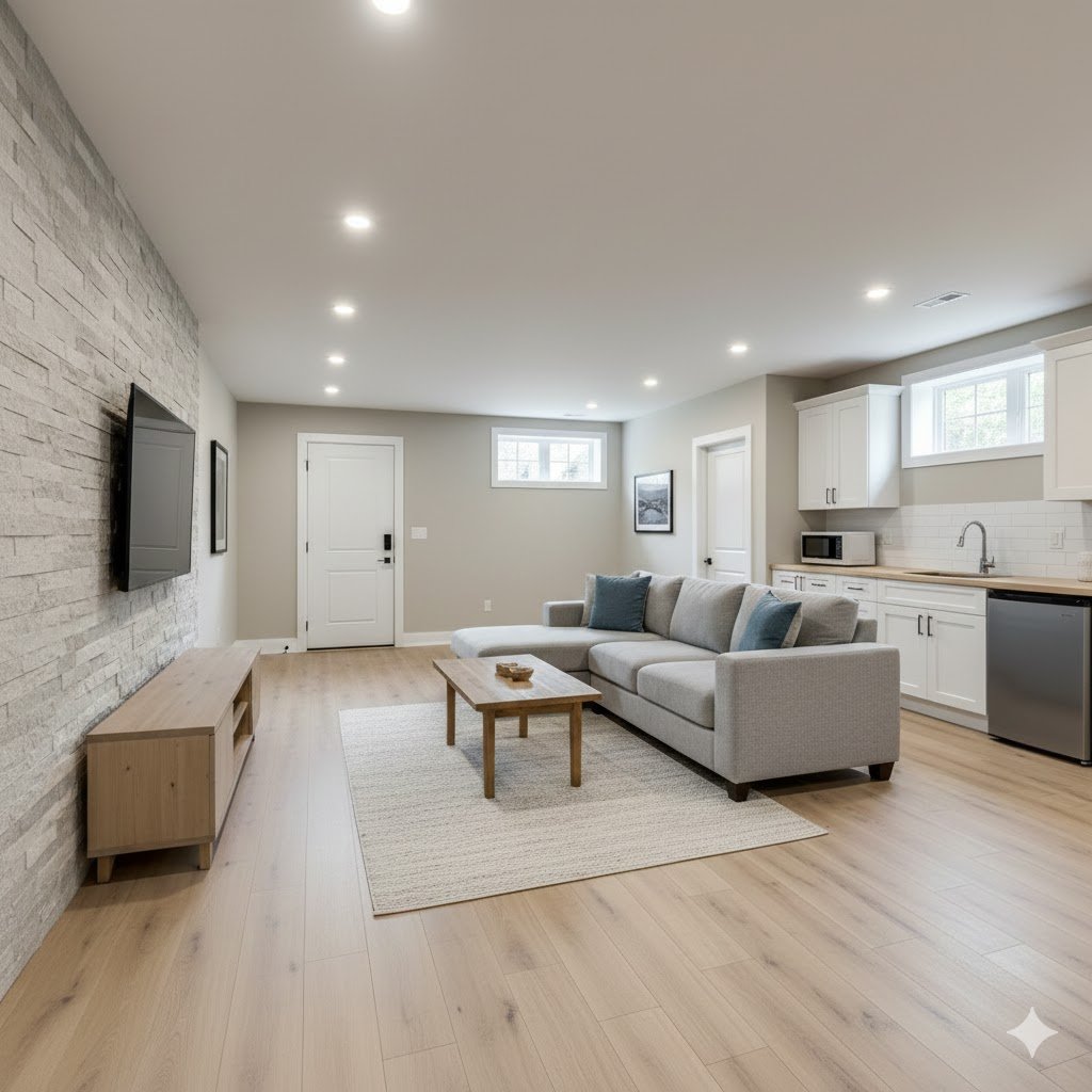 Basement renovations, jmc design build niagara